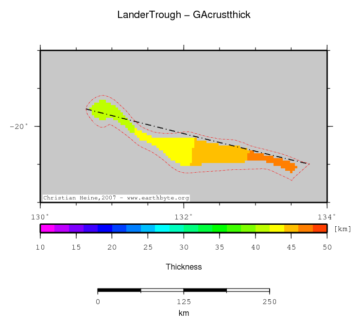 Lander Trough location map