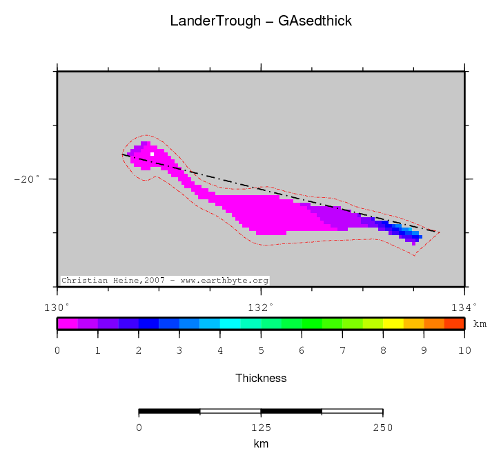 Lander Trough location map