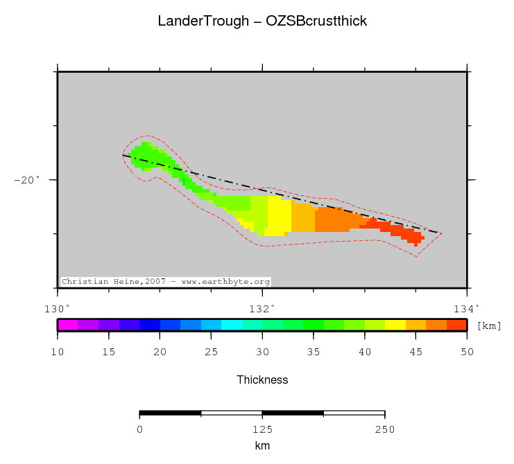 Lander Trough location map