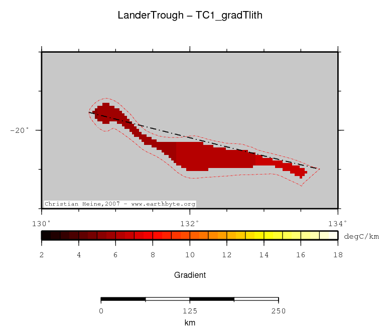 Lander Trough location map