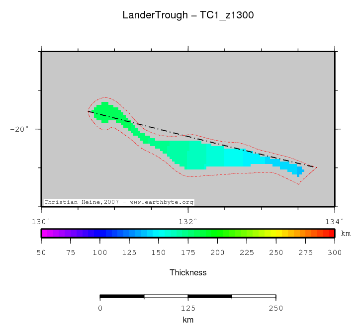 Lander Trough location map