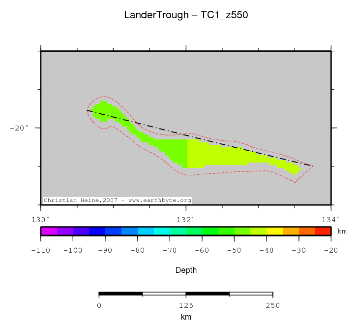 Lander Trough location map