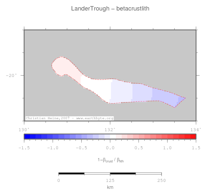 Lander Trough location map