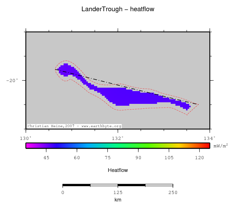 Lander Trough location map