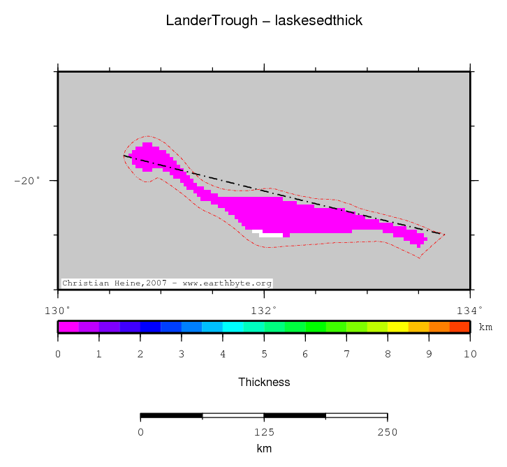 Lander Trough location map