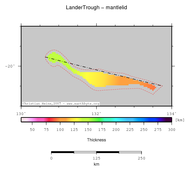 Lander Trough location map