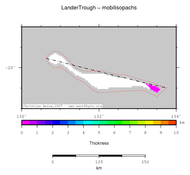 Lander Trough location map