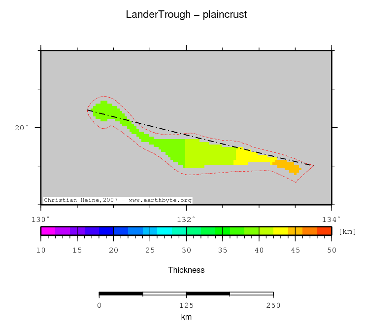 Lander Trough location map