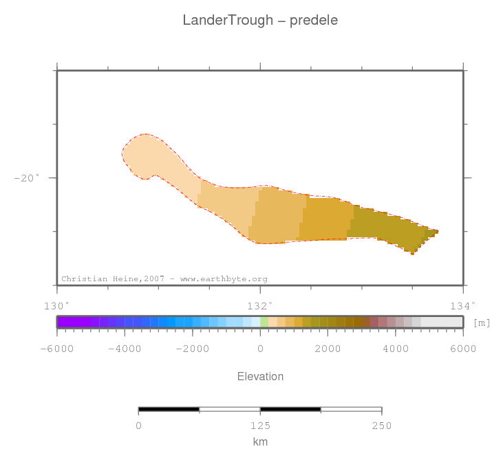 Lander Trough location map