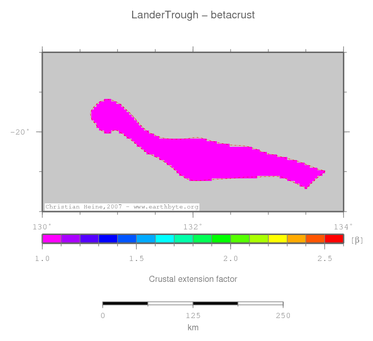 Lander Trough location map