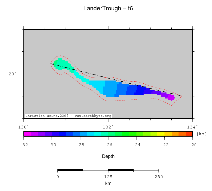 Lander Trough location map