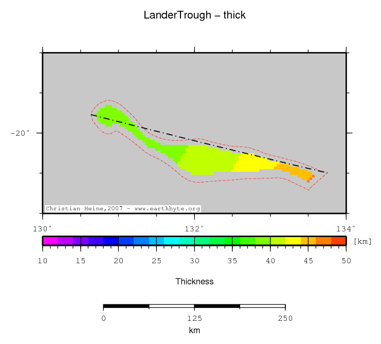 Lander Trough location map