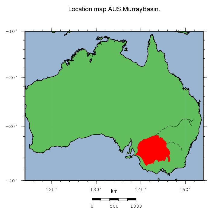 Murray Basin location map