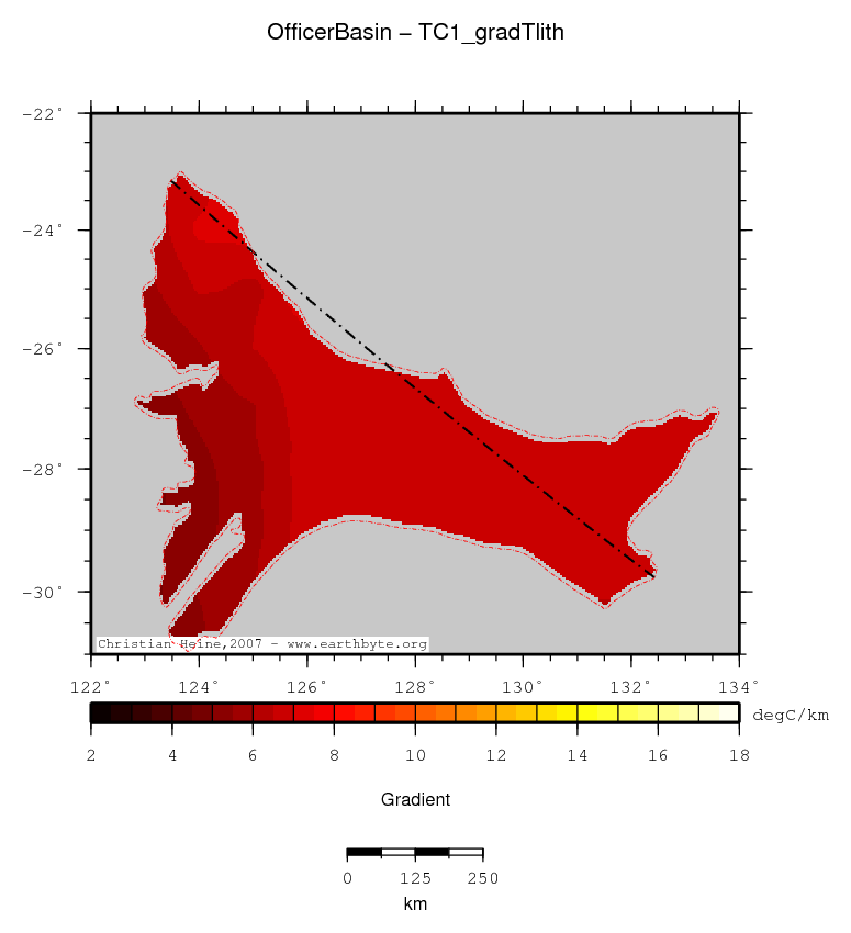 Officer Basin location map