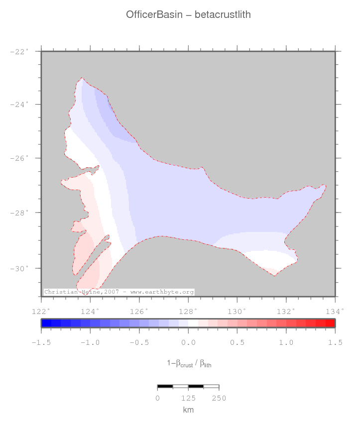 Officer Basin location map