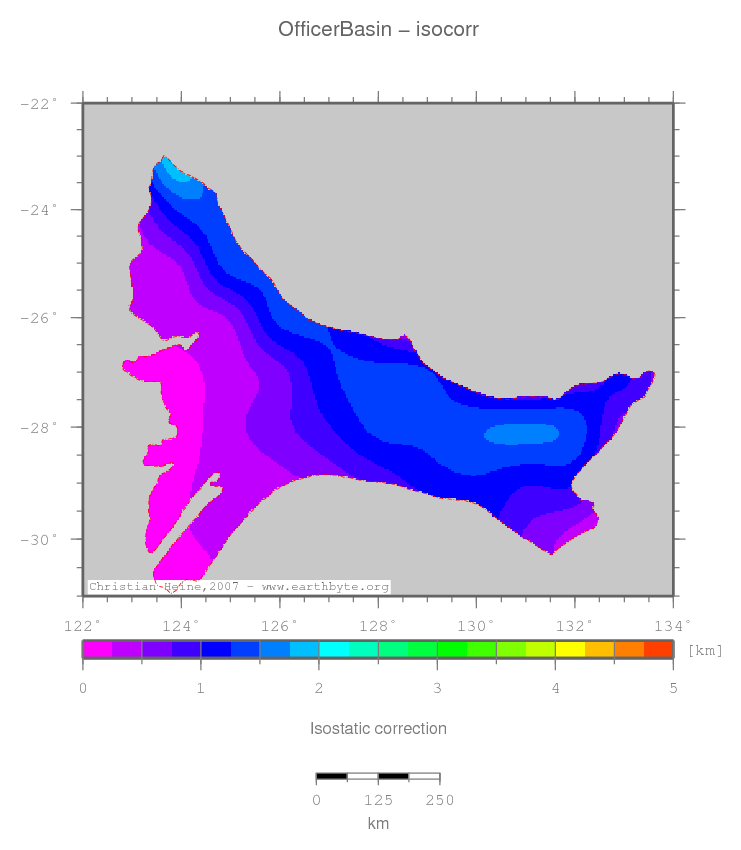 Officer Basin location map