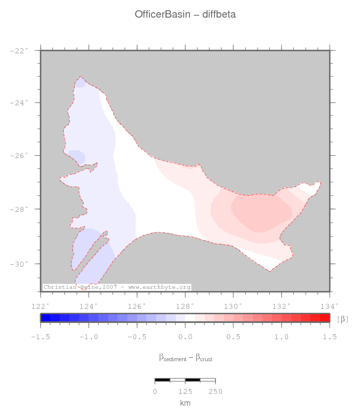 Officer Basin location map