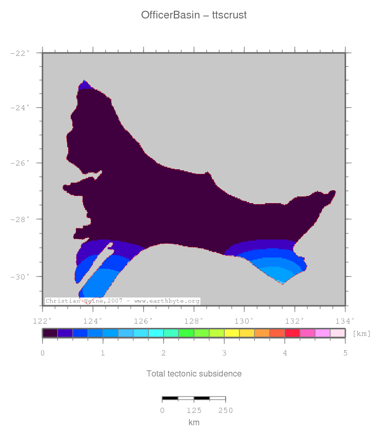 Officer Basin location map