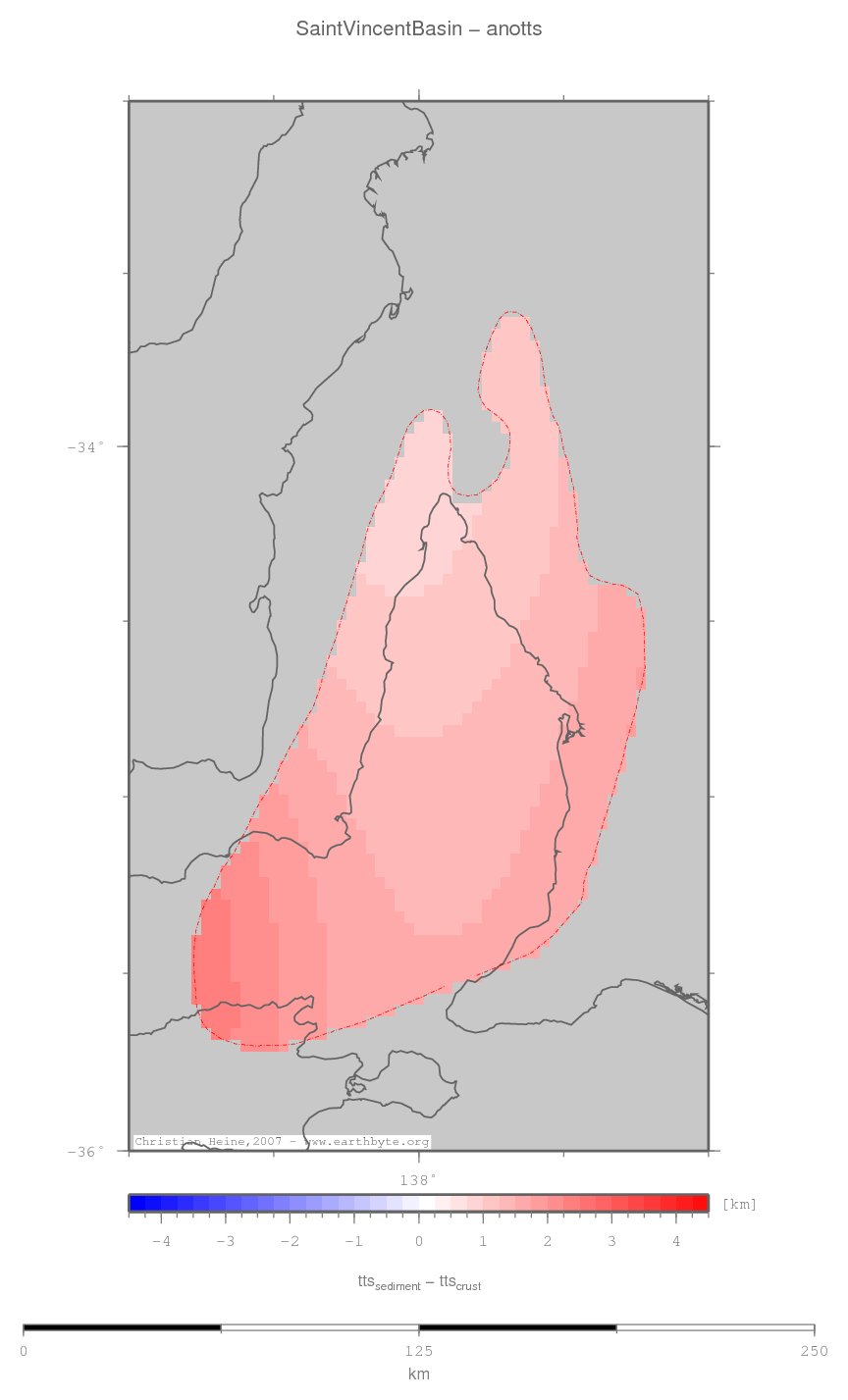 Saint Vincent Basin location map