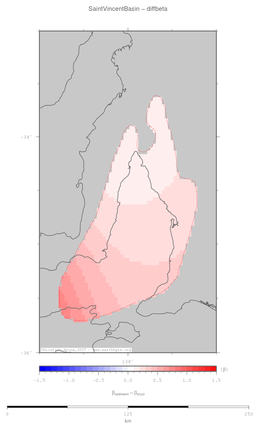 Saint Vincent Basin location map