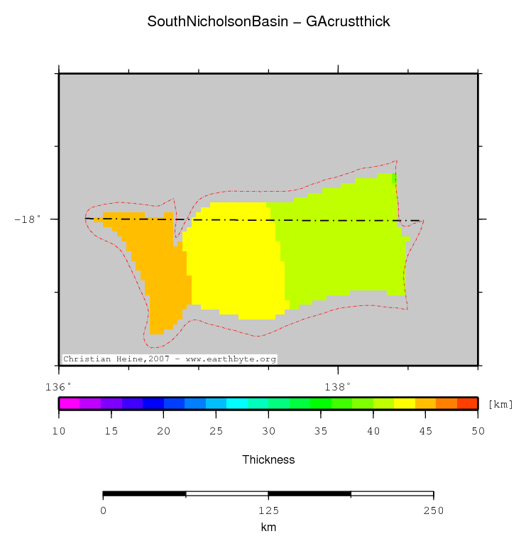 South Nicholson Basin location map