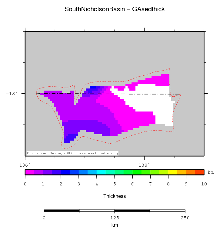 South Nicholson Basin location map