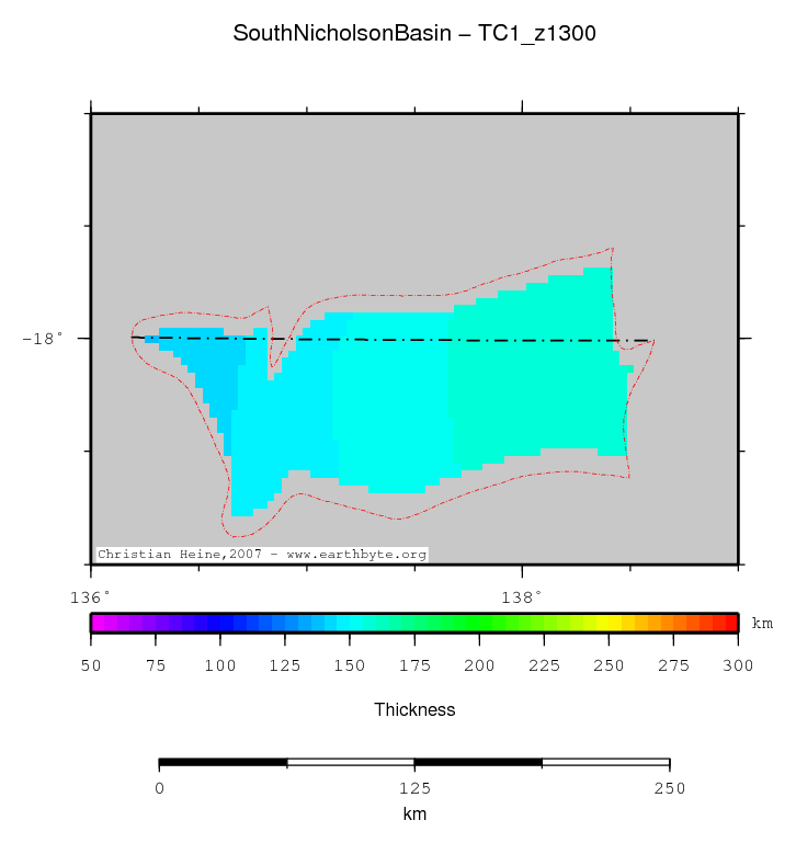 South Nicholson Basin location map