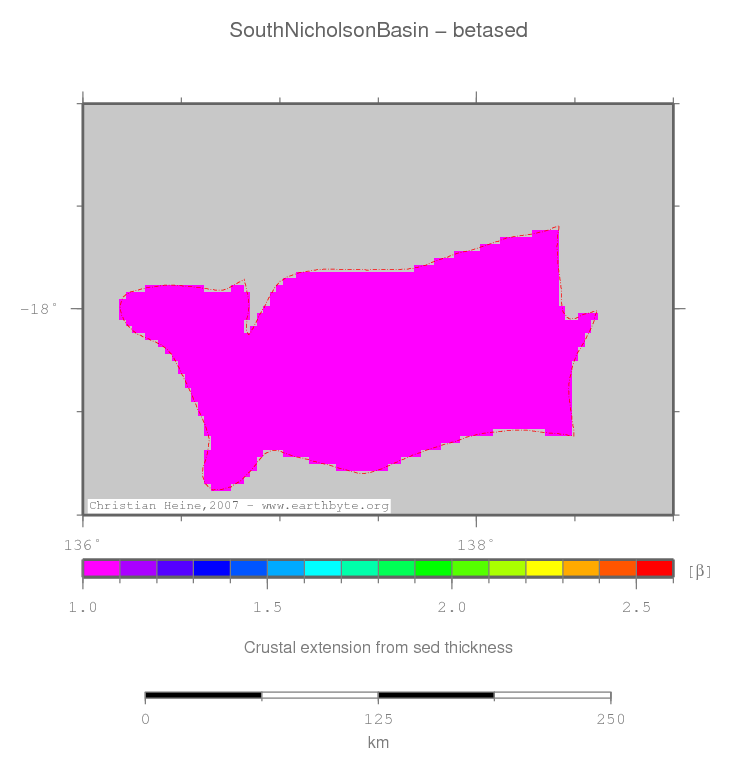 South Nicholson Basin location map