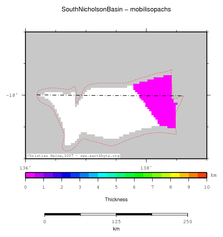 South Nicholson Basin location map