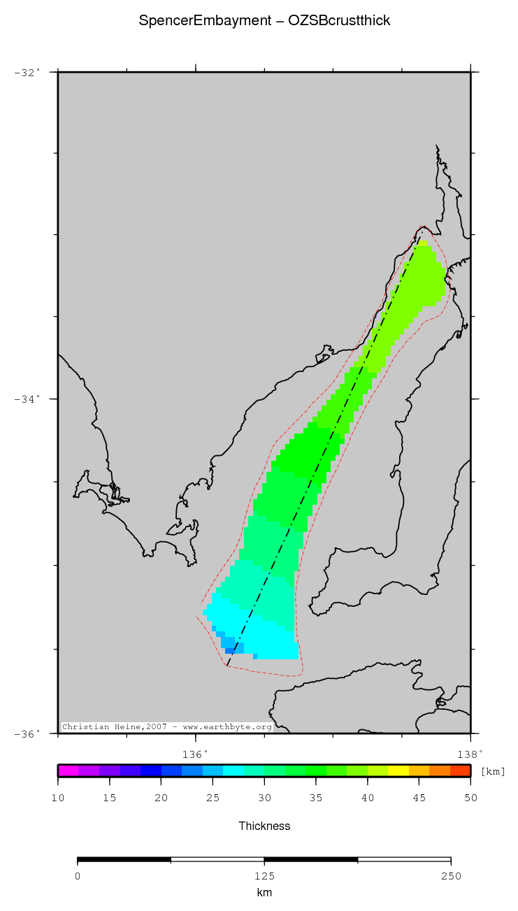 Spencer Embayment location map