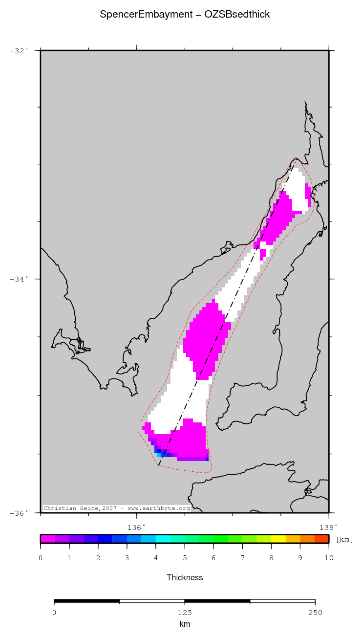 Spencer Embayment location map