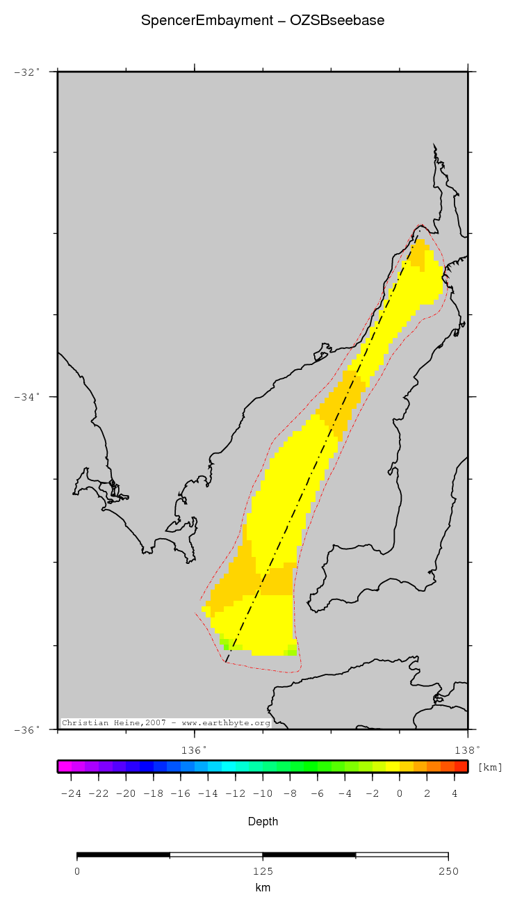 Spencer Embayment location map