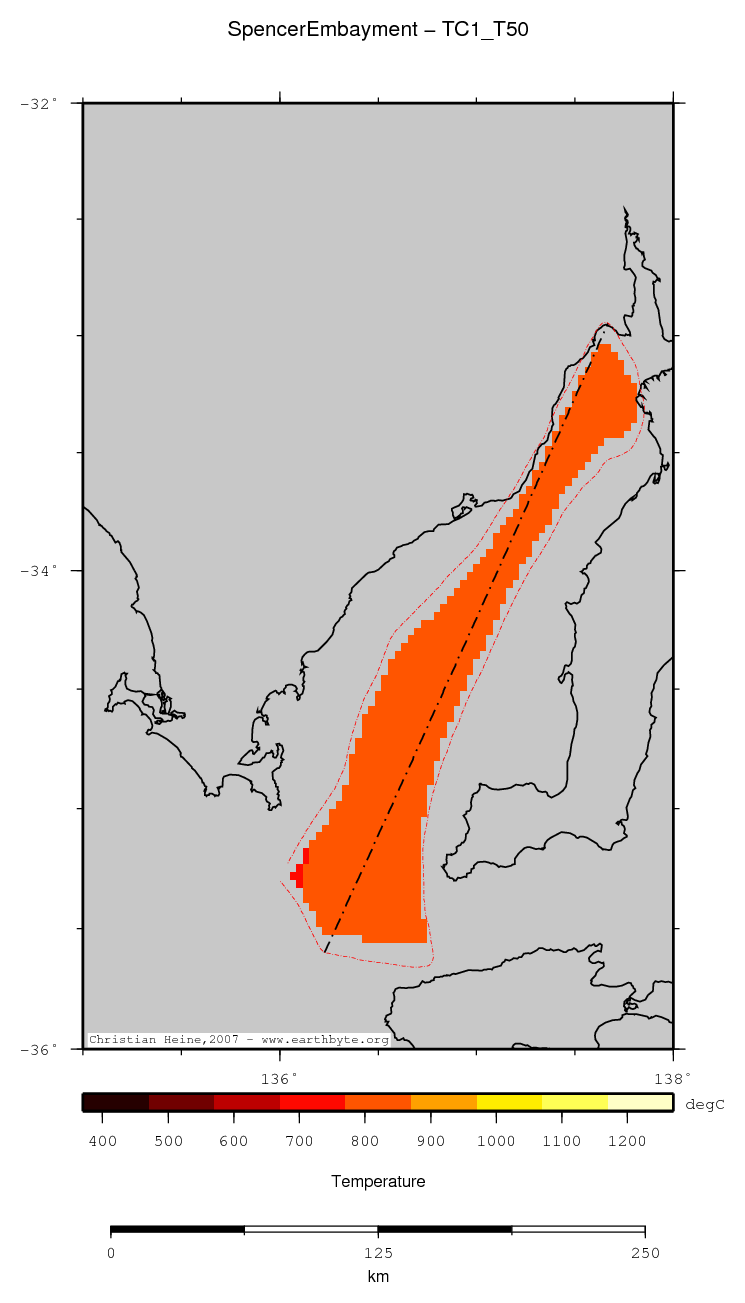 Spencer Embayment location map