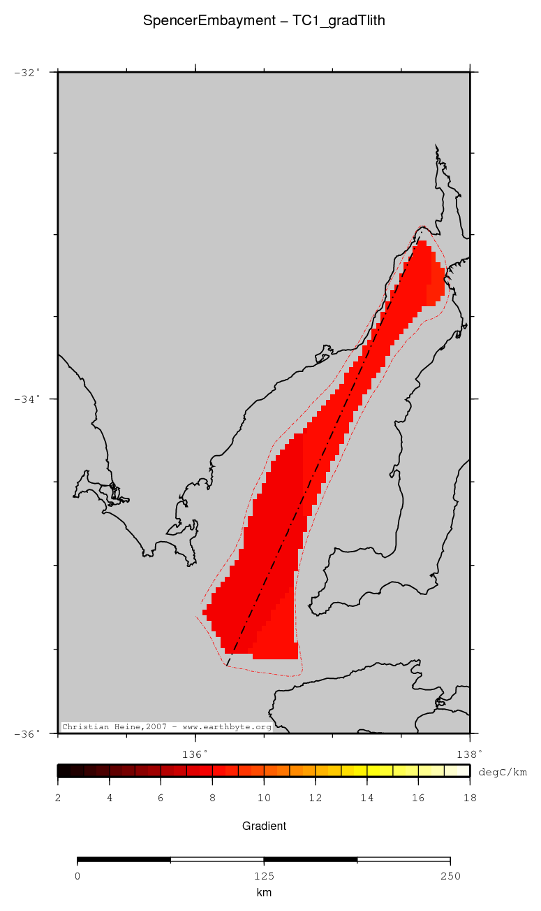 Spencer Embayment location map