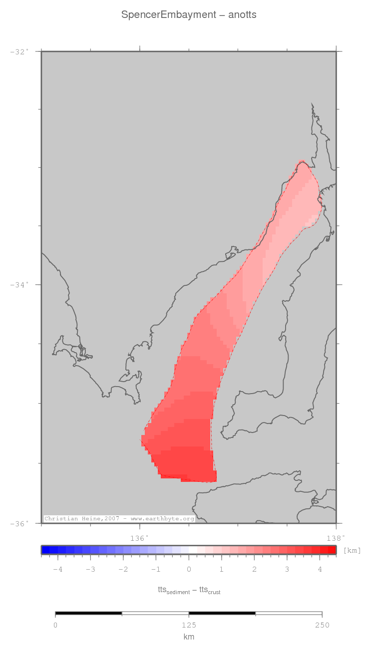 Spencer Embayment location map