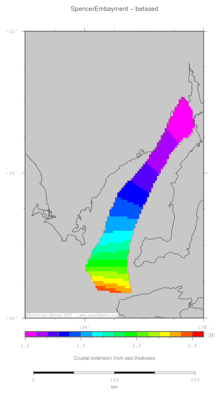 Spencer Embayment location map