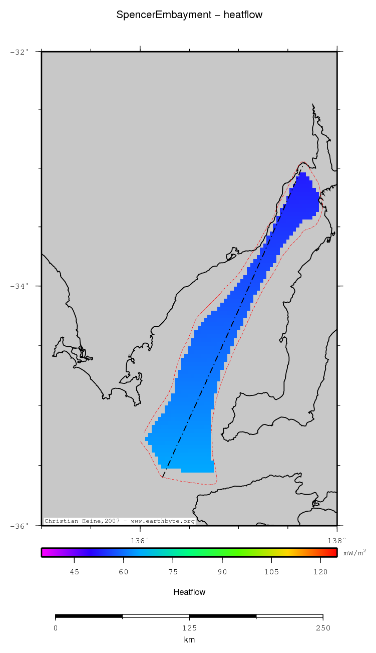 Spencer Embayment location map