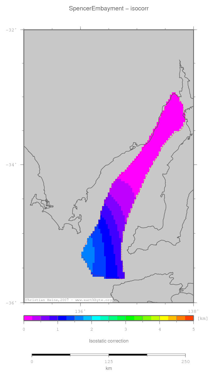 Spencer Embayment location map