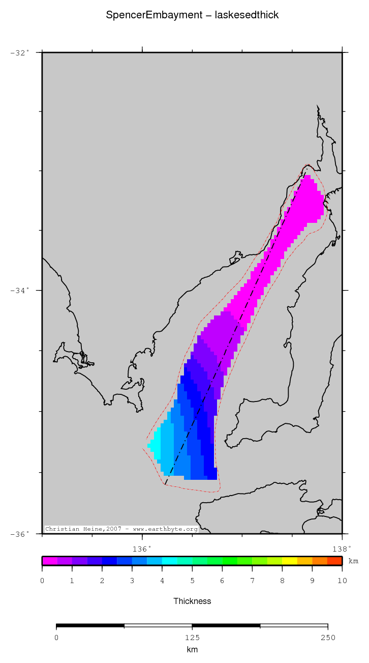 Spencer Embayment location map