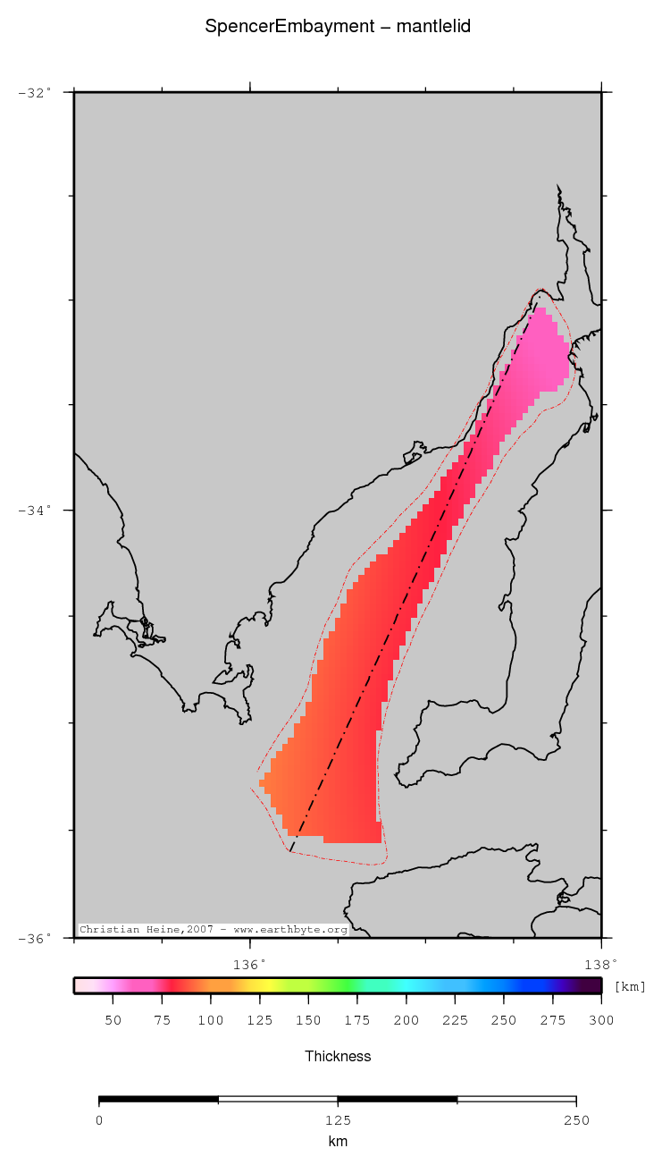 Spencer Embayment location map