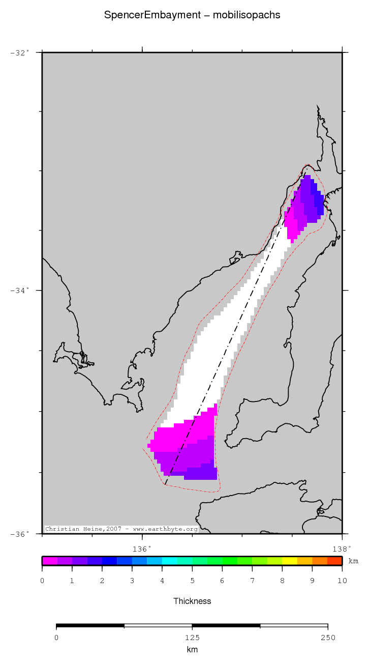 Spencer Embayment location map