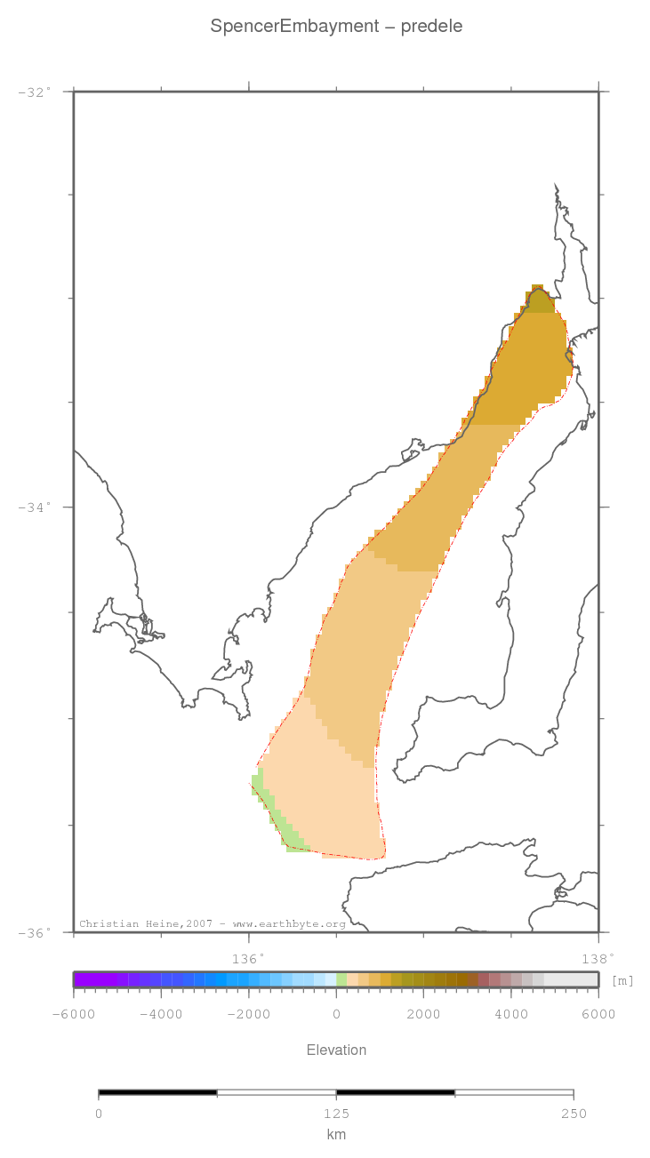 Spencer Embayment location map