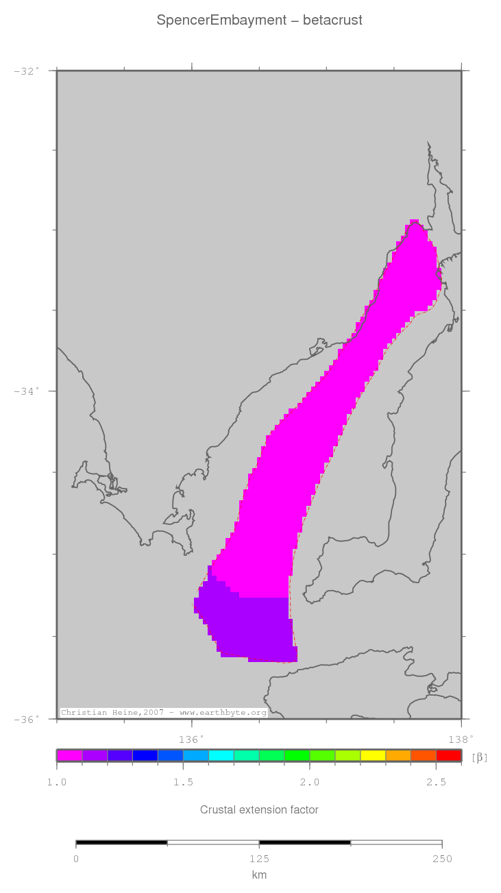 Spencer Embayment location map