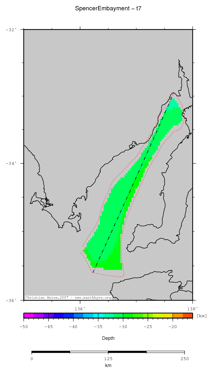 Spencer Embayment location map