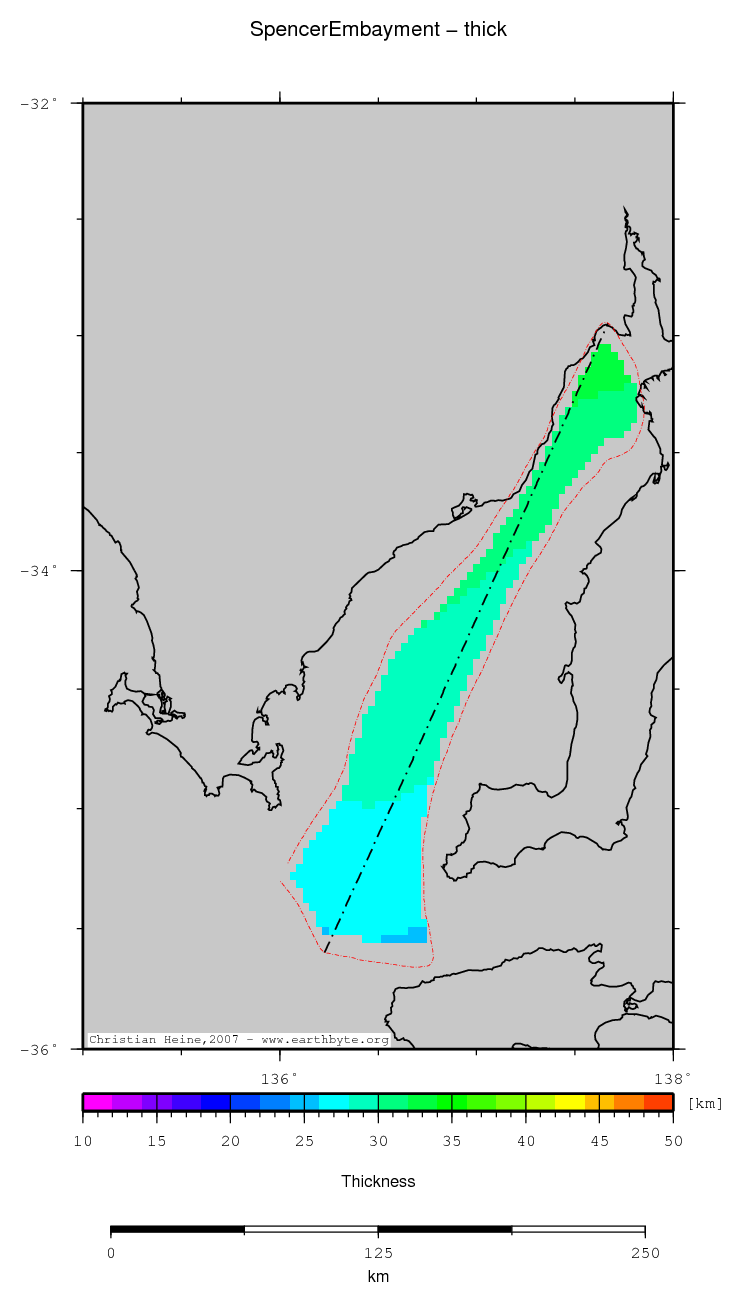 Spencer Embayment location map