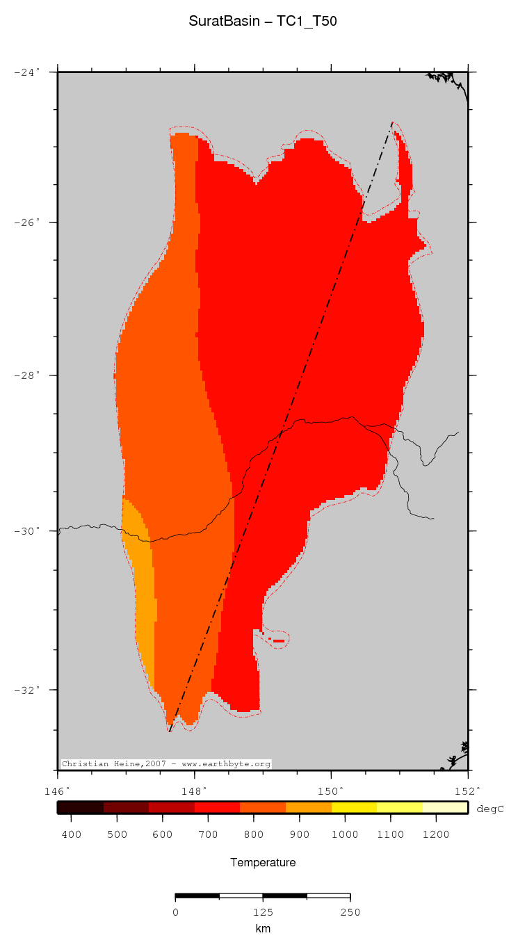 Surat Basin location map