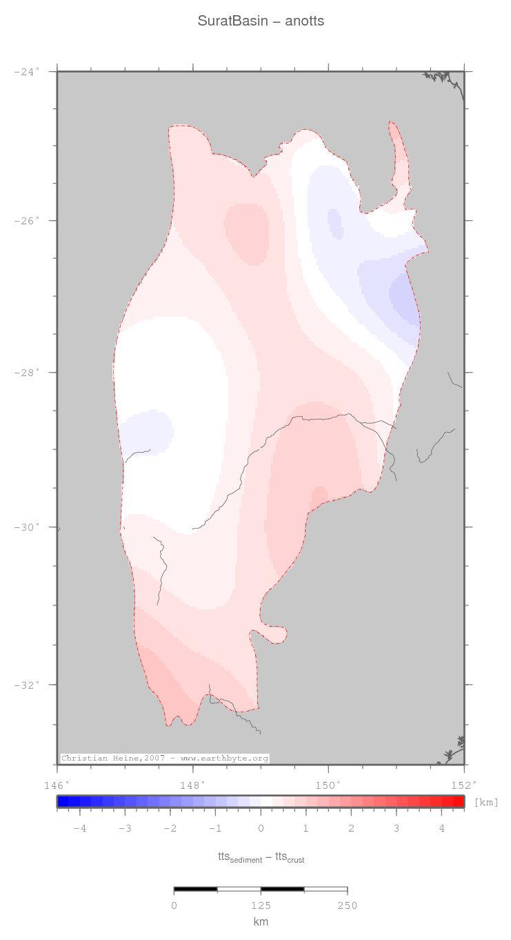 Surat Basin location map