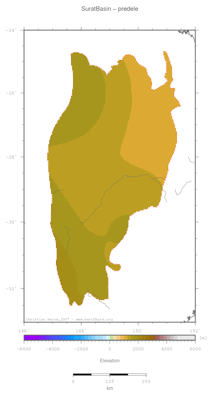 Surat Basin location map