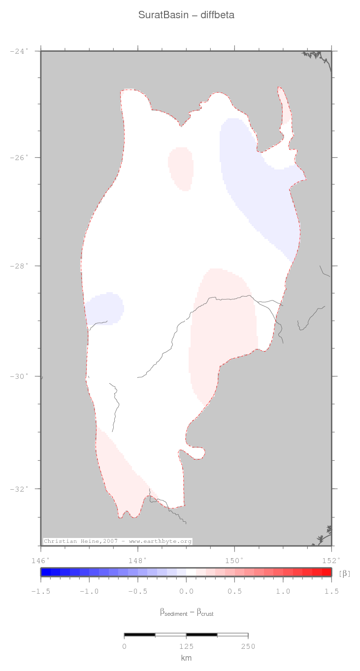 Surat Basin location map