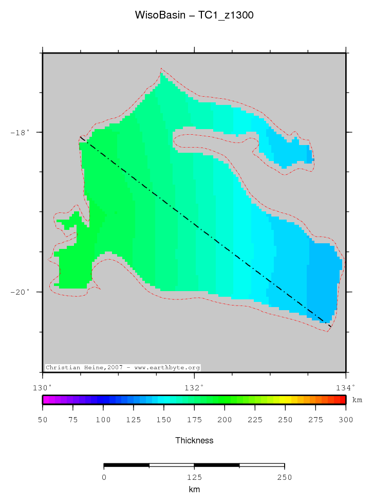 Wiso Basin location map